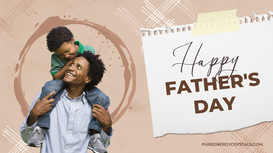 Father’s Day crystal gift guide with bracelets, pendants, and healing stones
