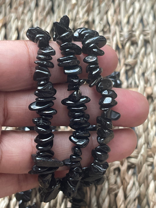 Black Tourmaline Chip Necklace from Pure Energy Crystals