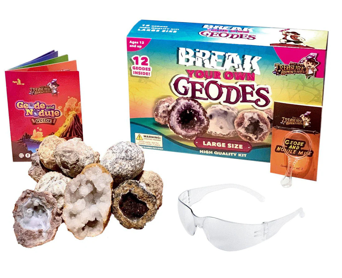 Large Break Your Own Geodes Kit: 12 Whole Geodes