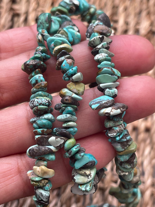 Hubei Turquoise Chip Necklace from Pure Energy Crystals
