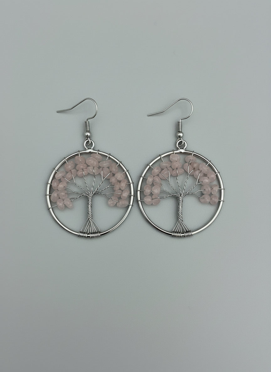 Rose Quartz Earrings