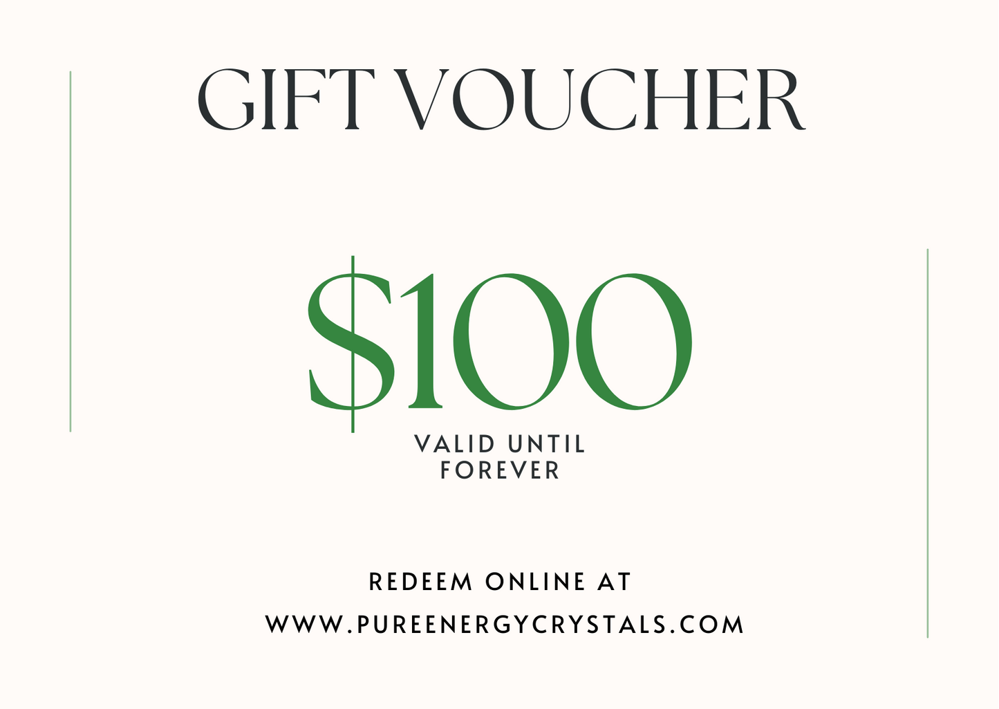 Pure Energy Crystals Gift Card