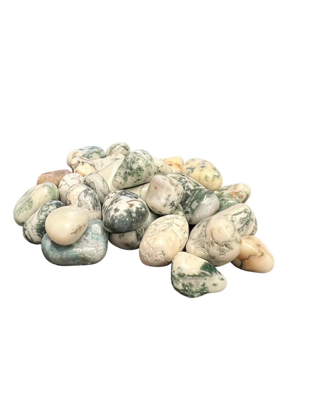 Green Tree Agate Tumble Polished Stones