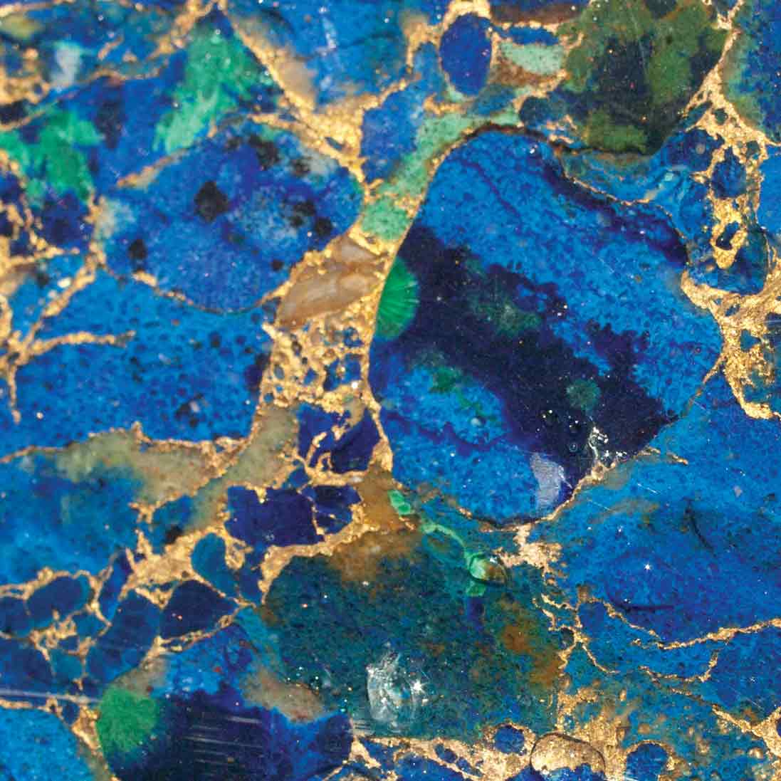 Azurite Metal Matrix Lapidary Rough