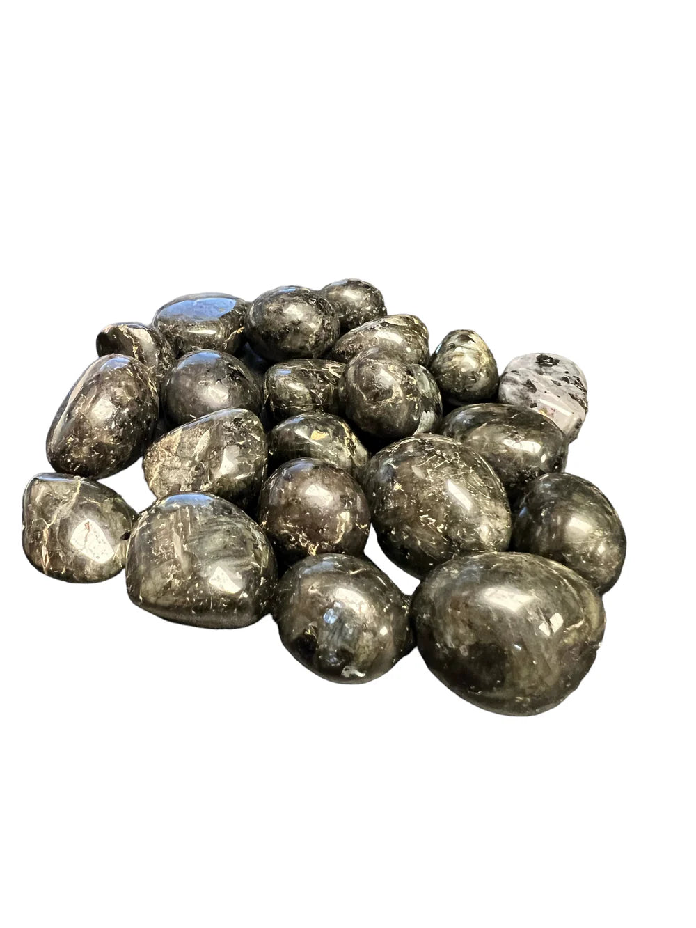 Larvakite Norwegian Moonstone Tumbled Polished Stones