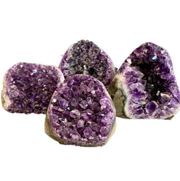 Polished HQ Amethyst Cluster Standing Flat Base