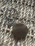 Agate Disc Keychain