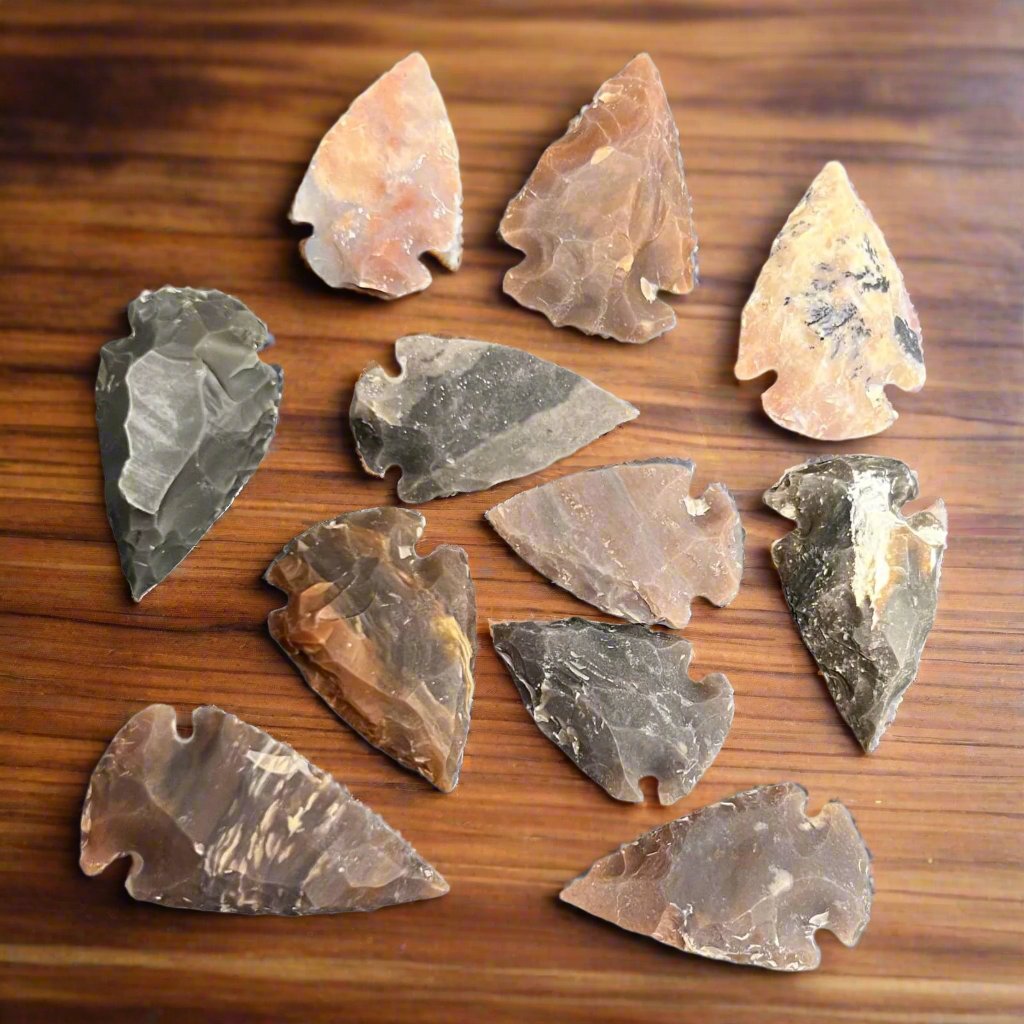 Agate Plain Edge Bulk Arrowheads