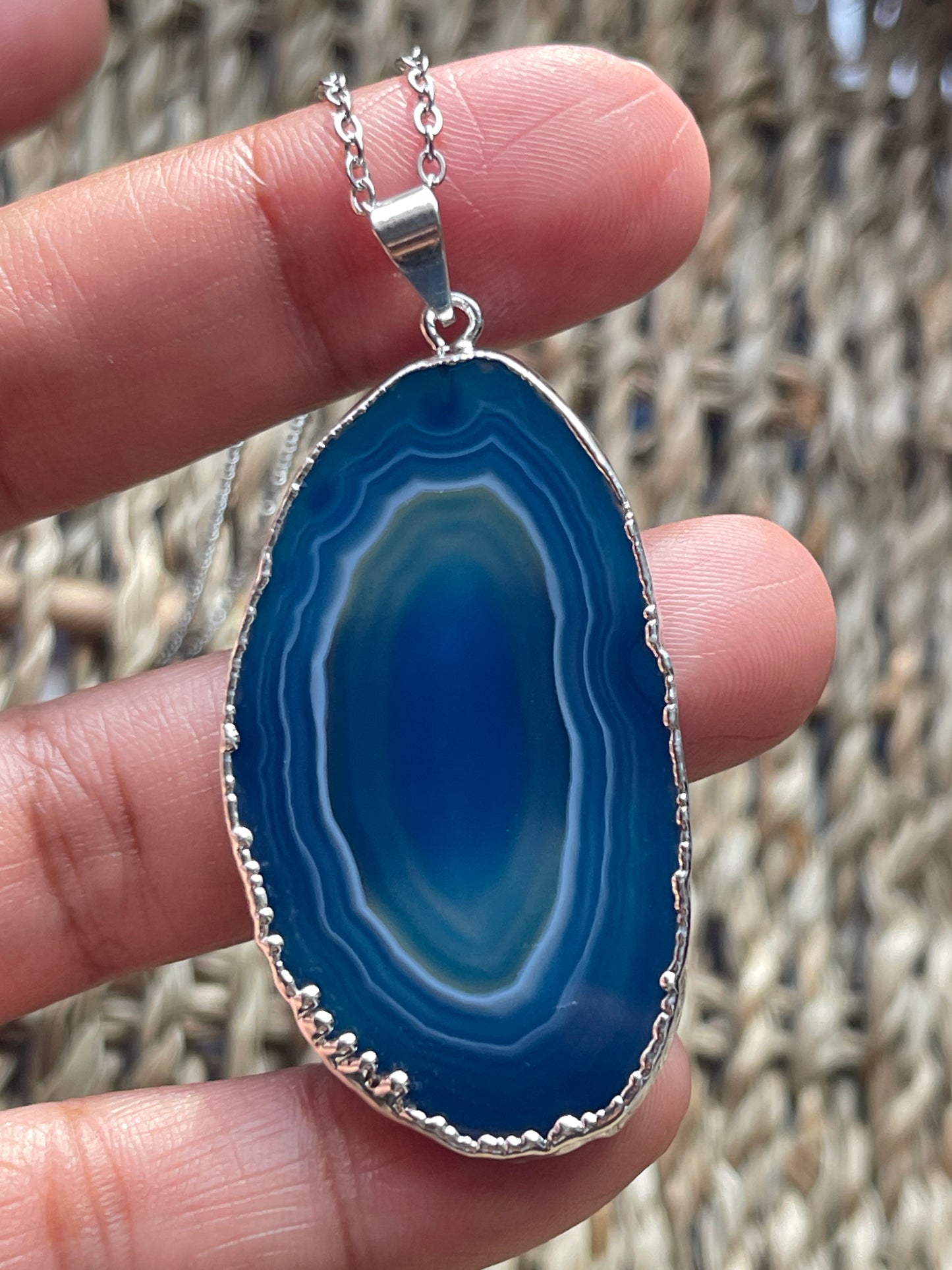 Agate Slice Baby Blue Stone at Pure Energy Crystals in Florida 