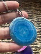 Agate Slice Keychain blue  from Pure Energy Crystals 