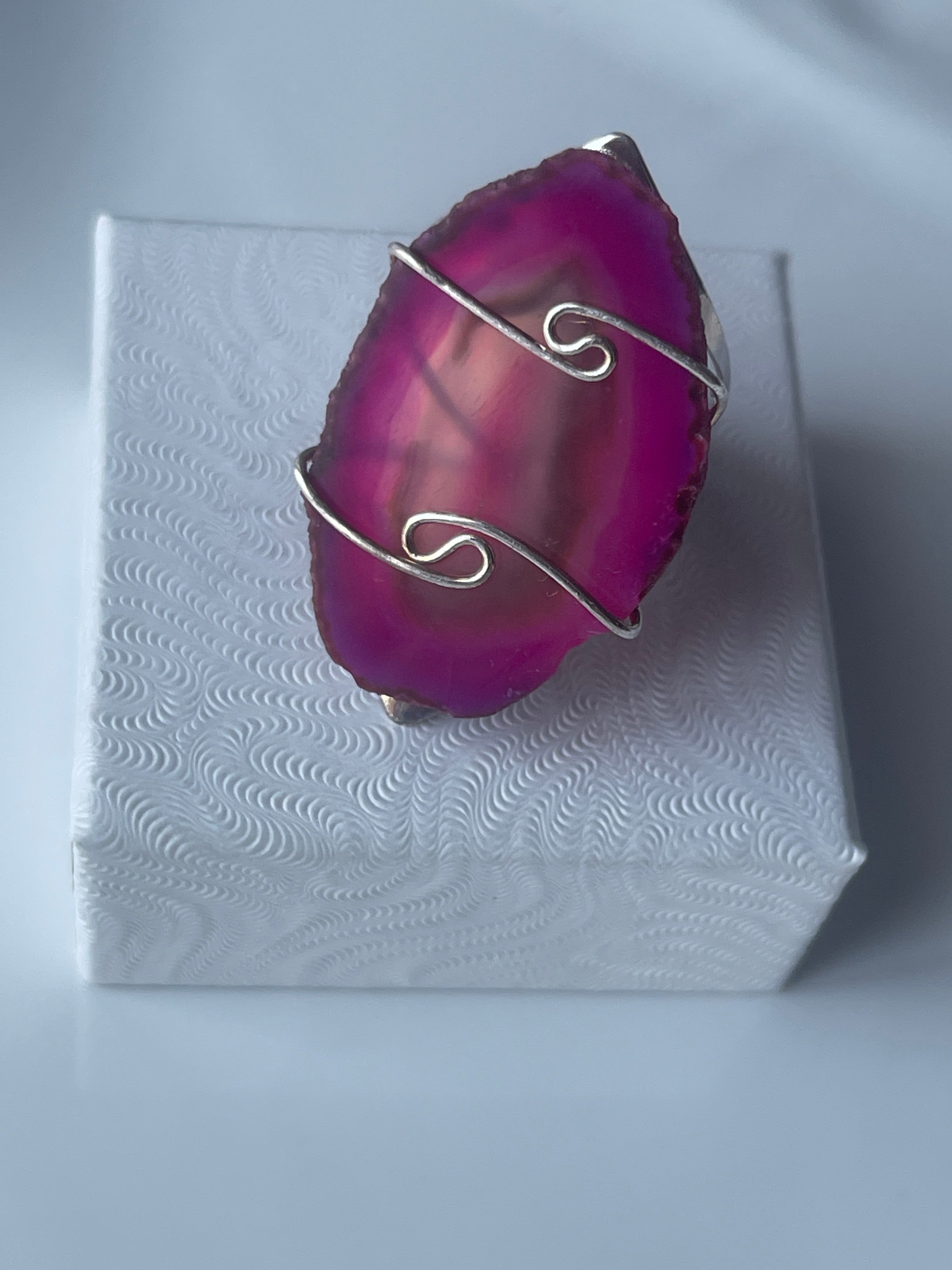 Agate Slice Rings