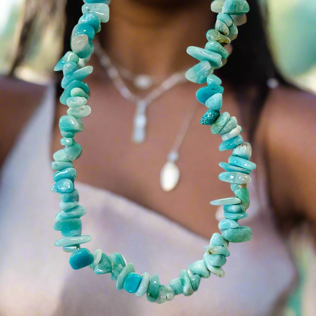 Amazonite Chip Necklaces