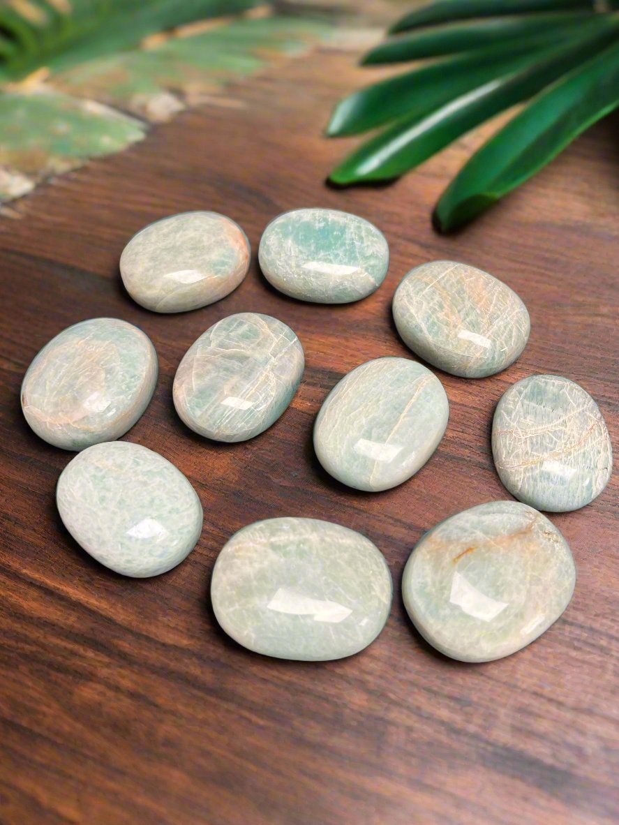 Amazonite Palm Stones