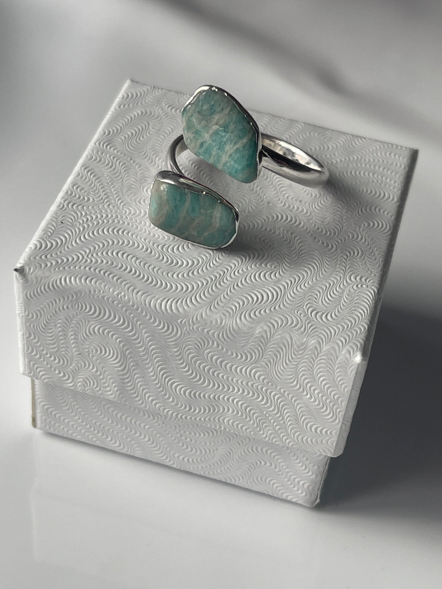 Amazonite Ring Silver  plated at Pure Energy Crystals in Florida