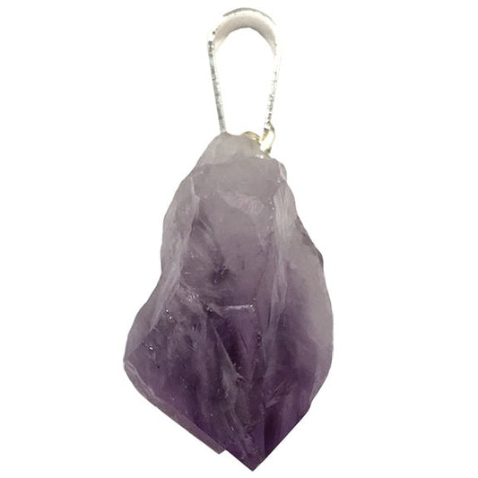 Amethyst Silver Bail Pendants