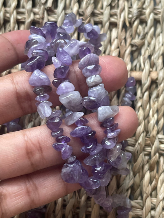 Amethyst Chip Necklace From Pure Energy Crystals 