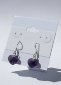 Amethyst Heart Earrings At Pure Energy Crystals 