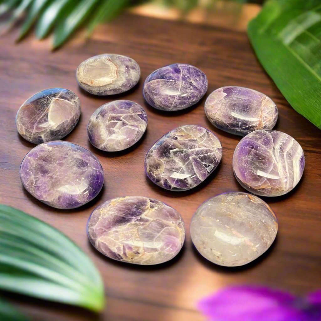 Amethyst Palm Stones