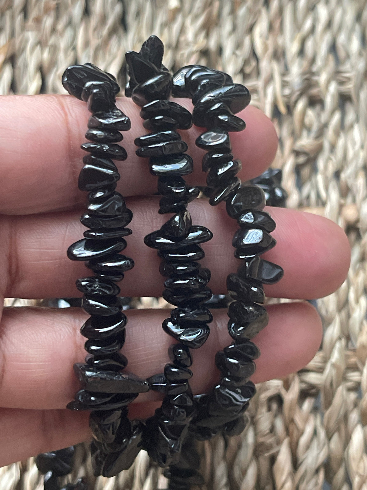 Black Tourmaline Chip Necklace from Pure Energy Crystals 