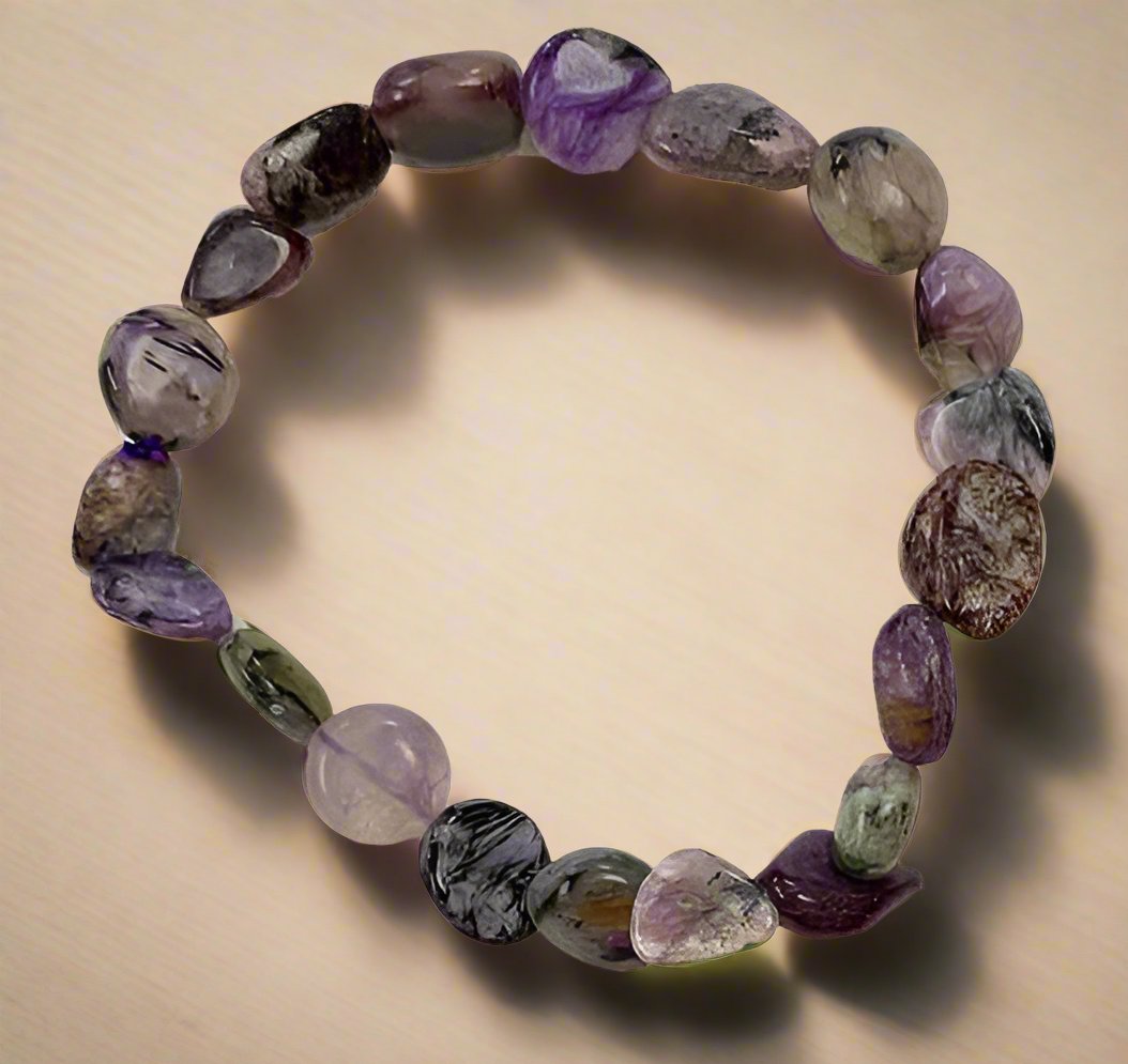 Charoite Gemstone Nugget Bracelets