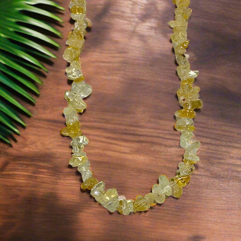 Citrine Chip Necklaces 30-32 Inches