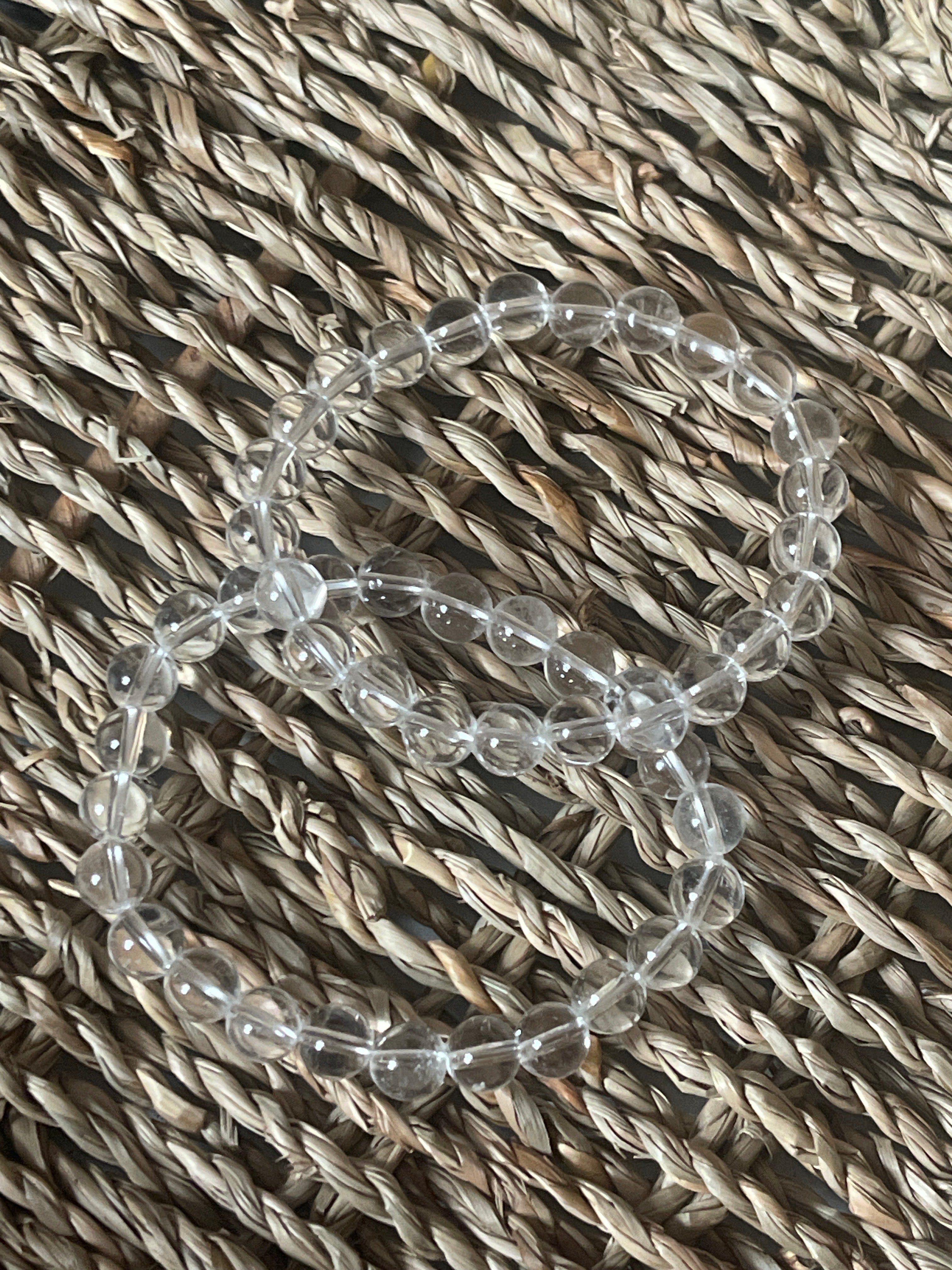 Clear Quartz Bracelet in Florida from Pure Energy Crystals In a basket 