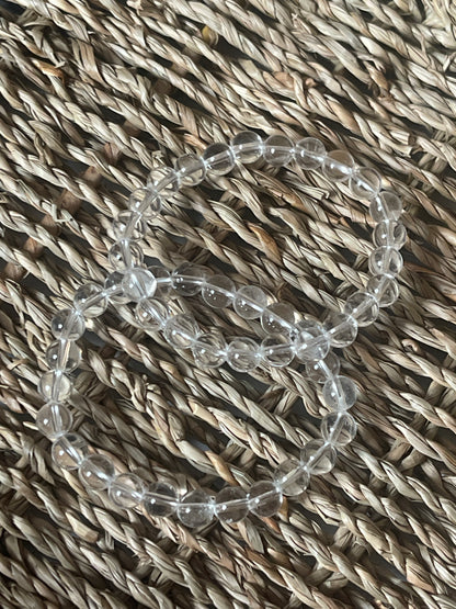 Clear Quartz Bracelet in Florida from Pure Energy Crystals In a basket 