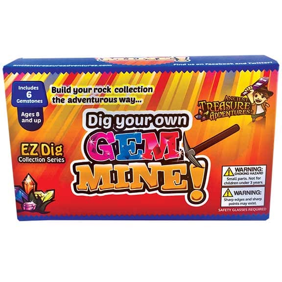 Easy To Dig Gem Mine Kit 6 Gemstones