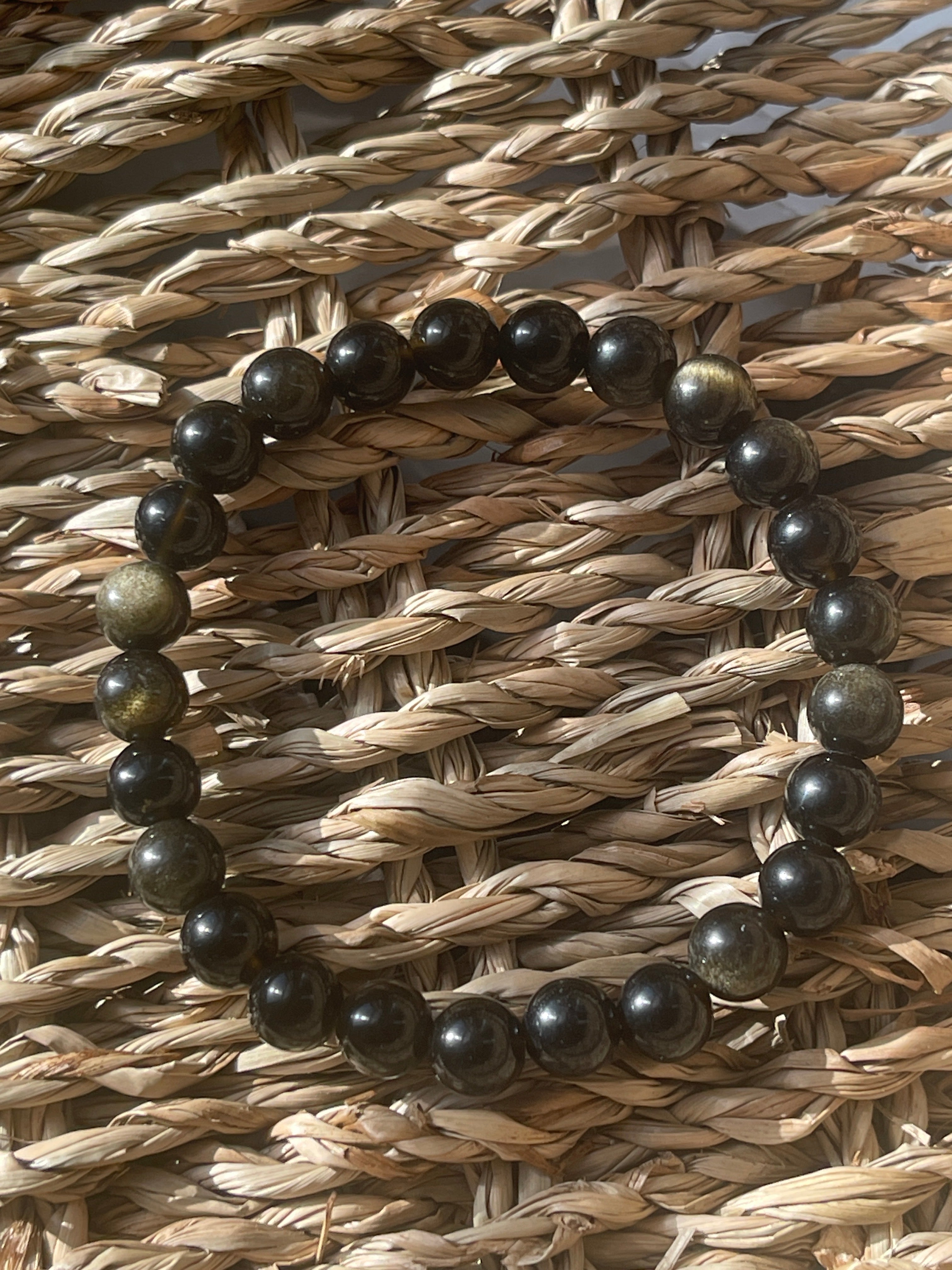 Gold Sheen Obsidian Bracelet Florida Pure Energy Crystals
