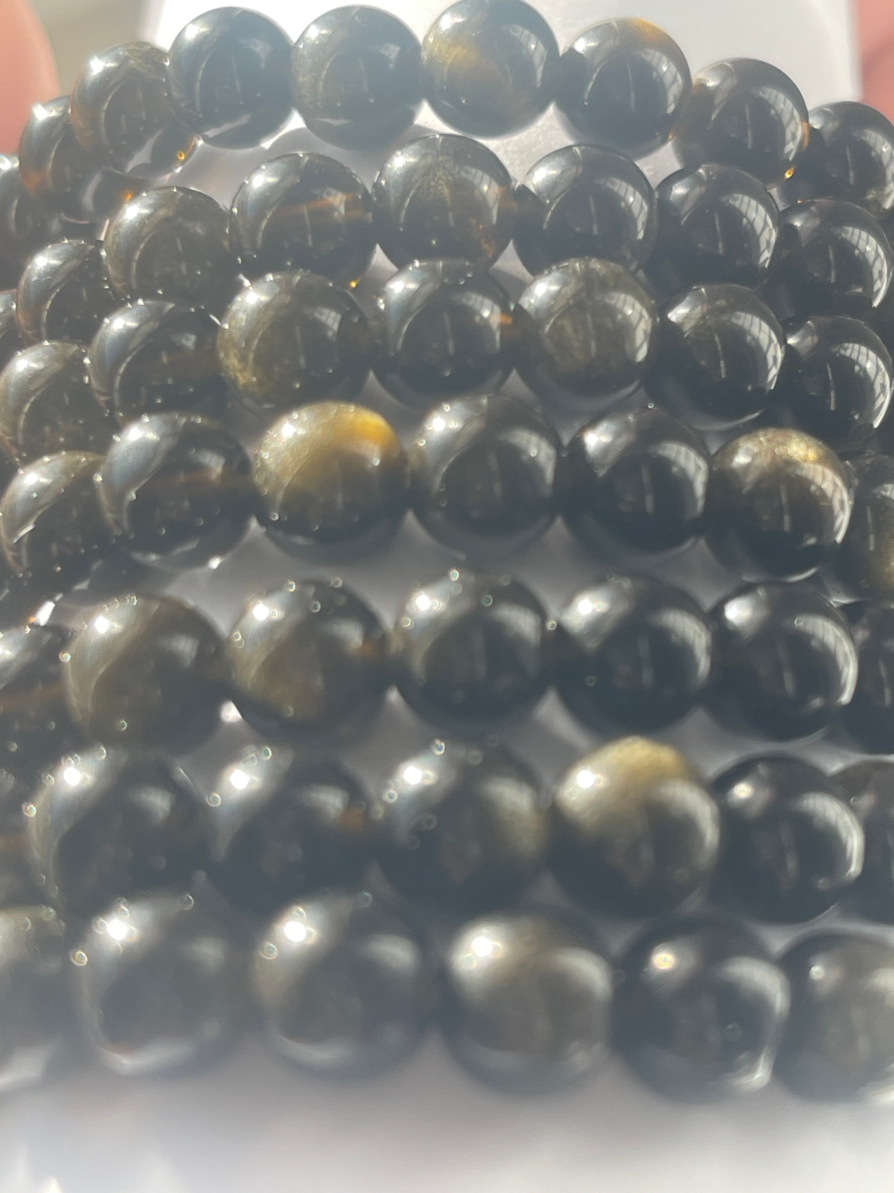 Gold Sheen Obsidian Bracelets Florida Pure Energy Crystals