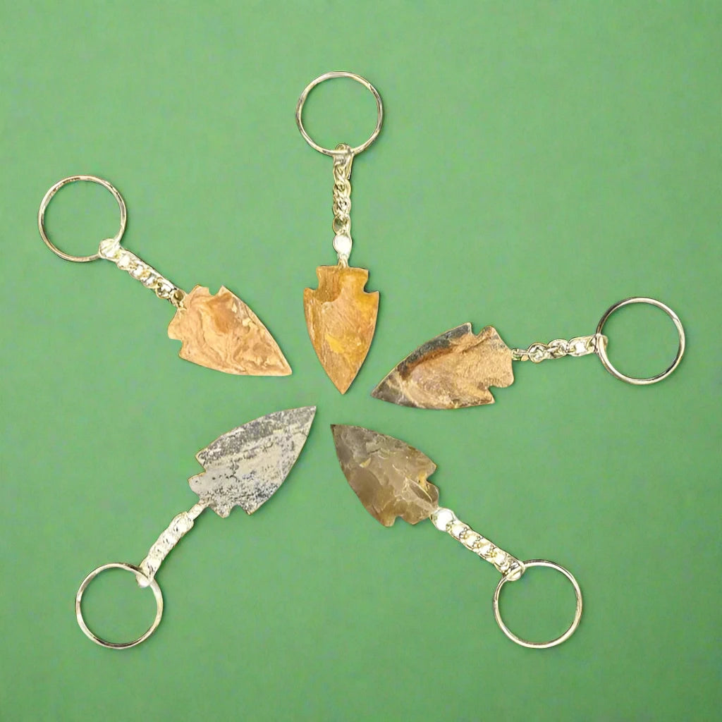 Handcrafted Arrowhead Keychains