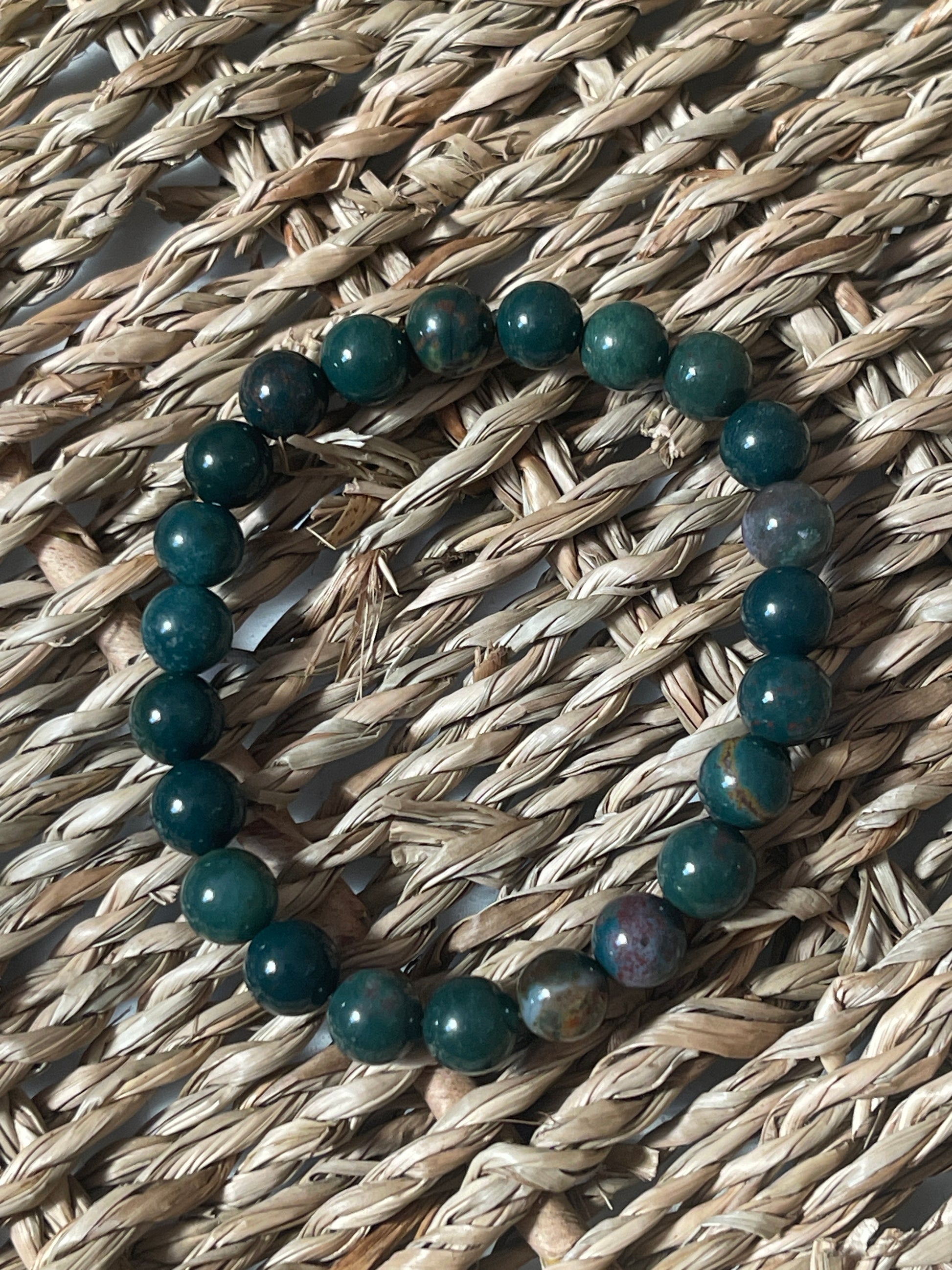 Heliotrope Bloodstone Bracelet Florida Pure Energy Crystals 