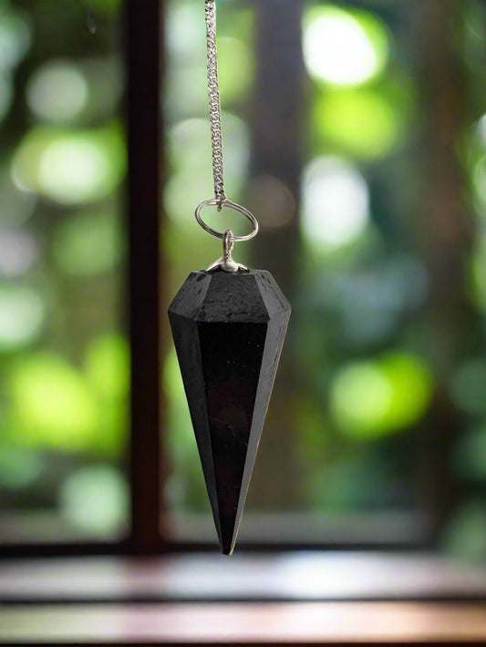 Hematite Pendulum Approx 1.25 Inch Diameter