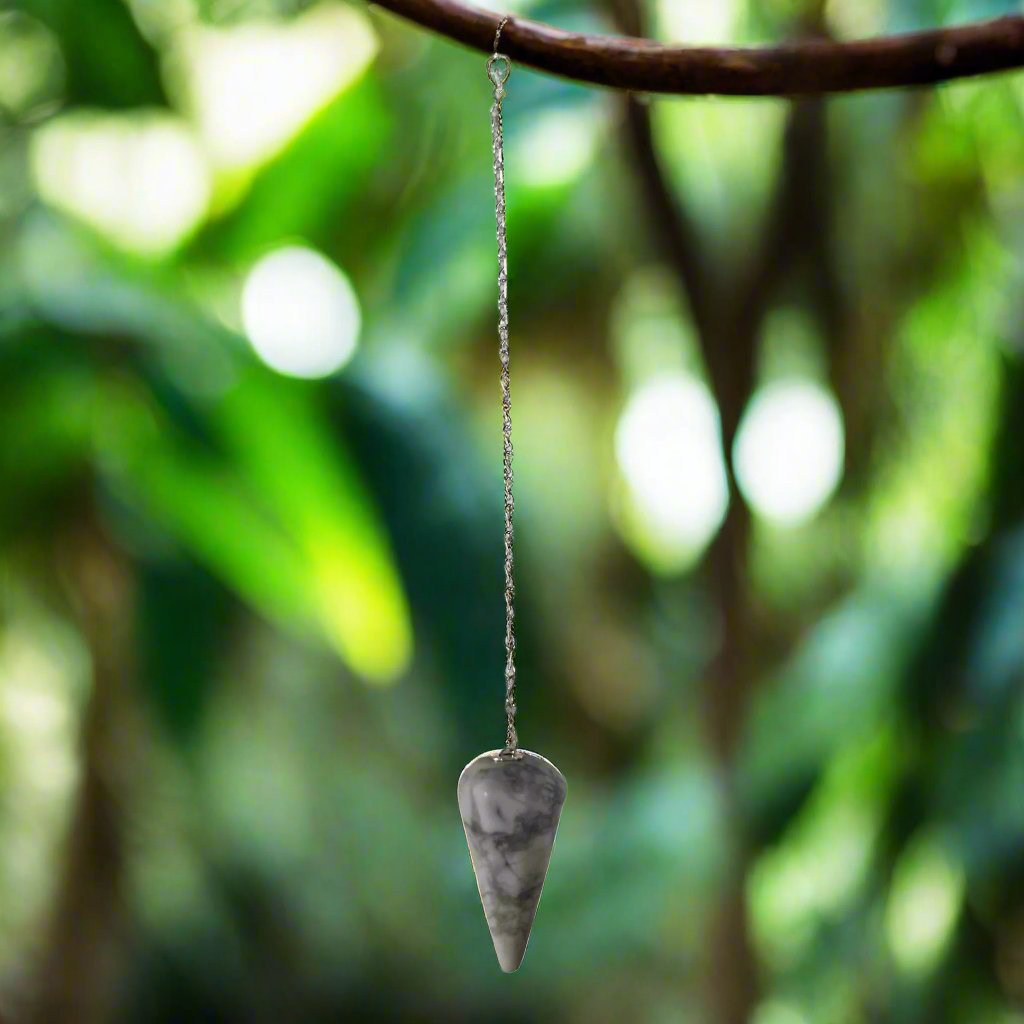 Howlite Pendulum Approx 1.25 Inch Diameter