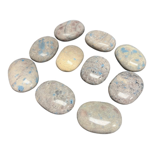 Gray K2 Jasper Palm Stones