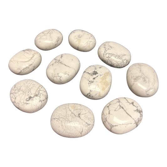 Howlite Palm Stones