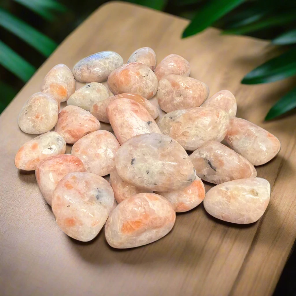 Sunstone Tumbled Polished Stones