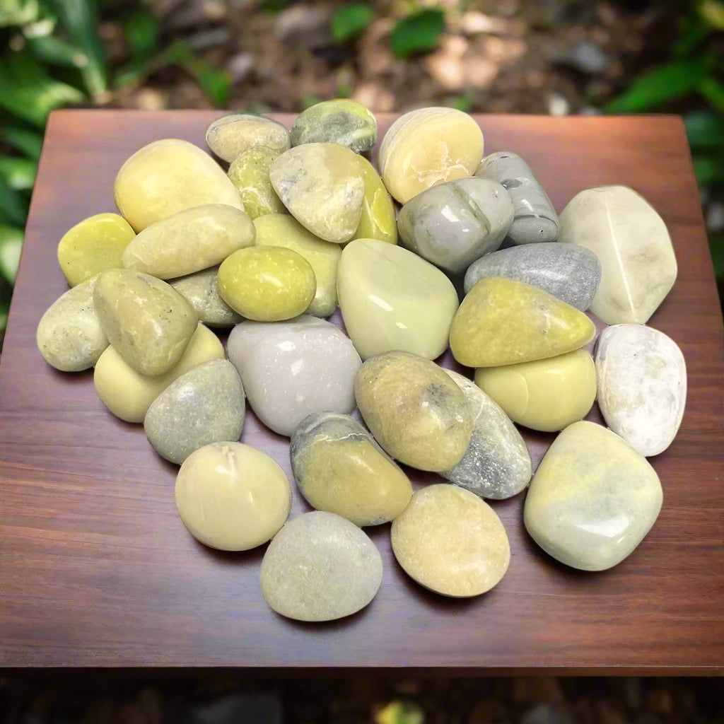 Serpentine Tumbled Polished Stones