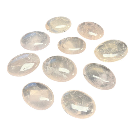 Rose Quartz Polished Stones 1/4 to 1/2 inch thick