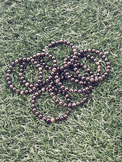 String of pearls on grass