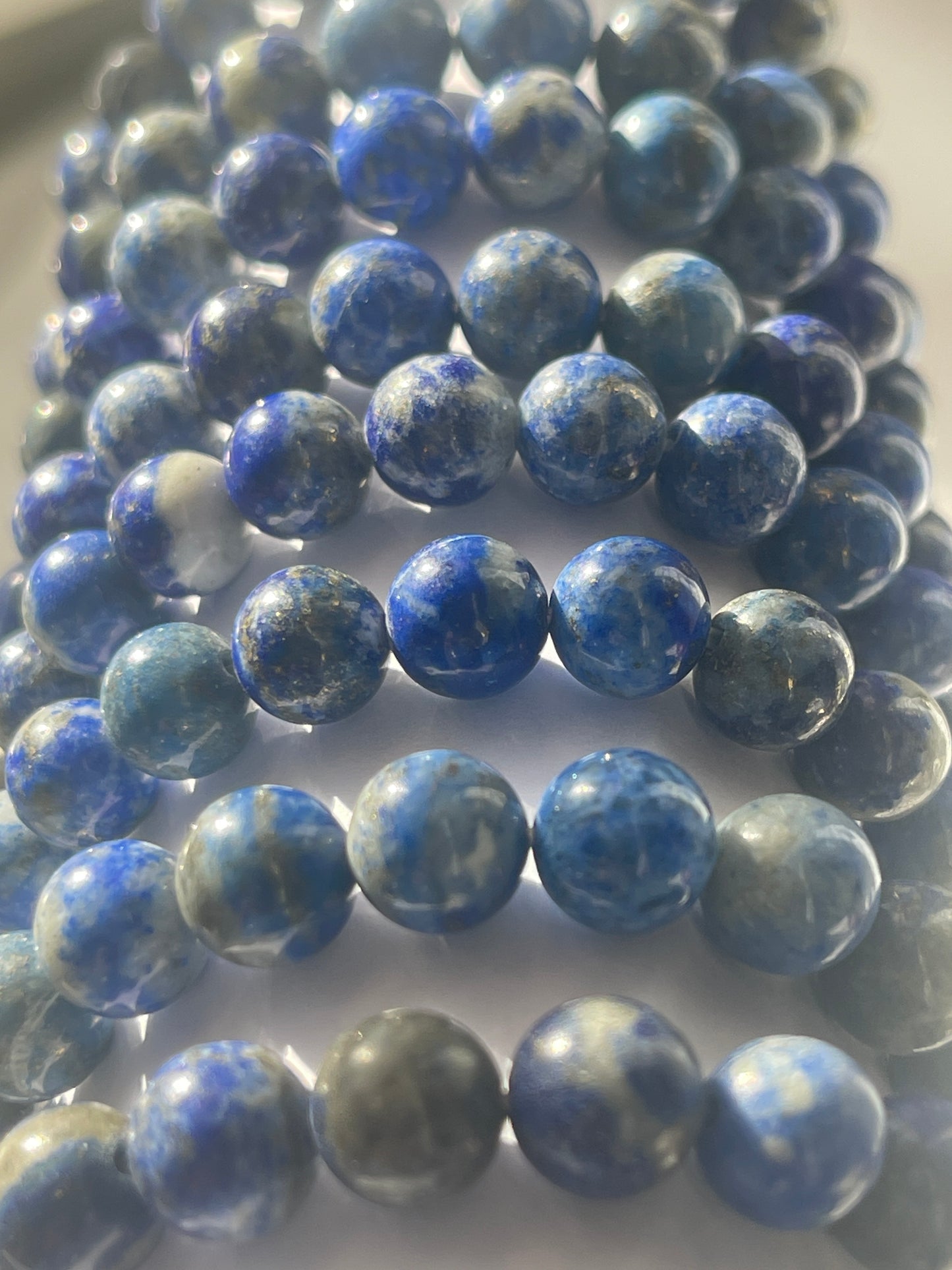Lapis Lazuli Bracelets up close in Florida by Pure Energy Crystals