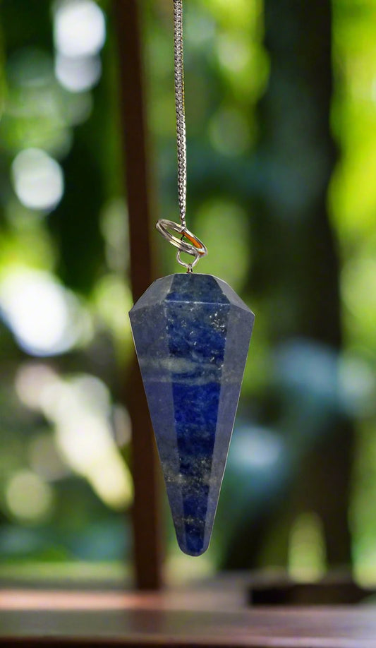 Lapis Pendulum Approx 1.25 Inch Diameter