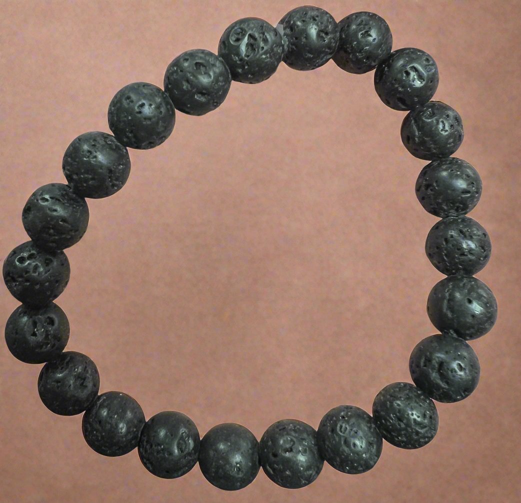 Lava Stone 8mm Round Bracelet