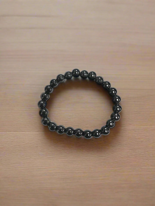 Magnetic Hematite 8mm Round Bracelets