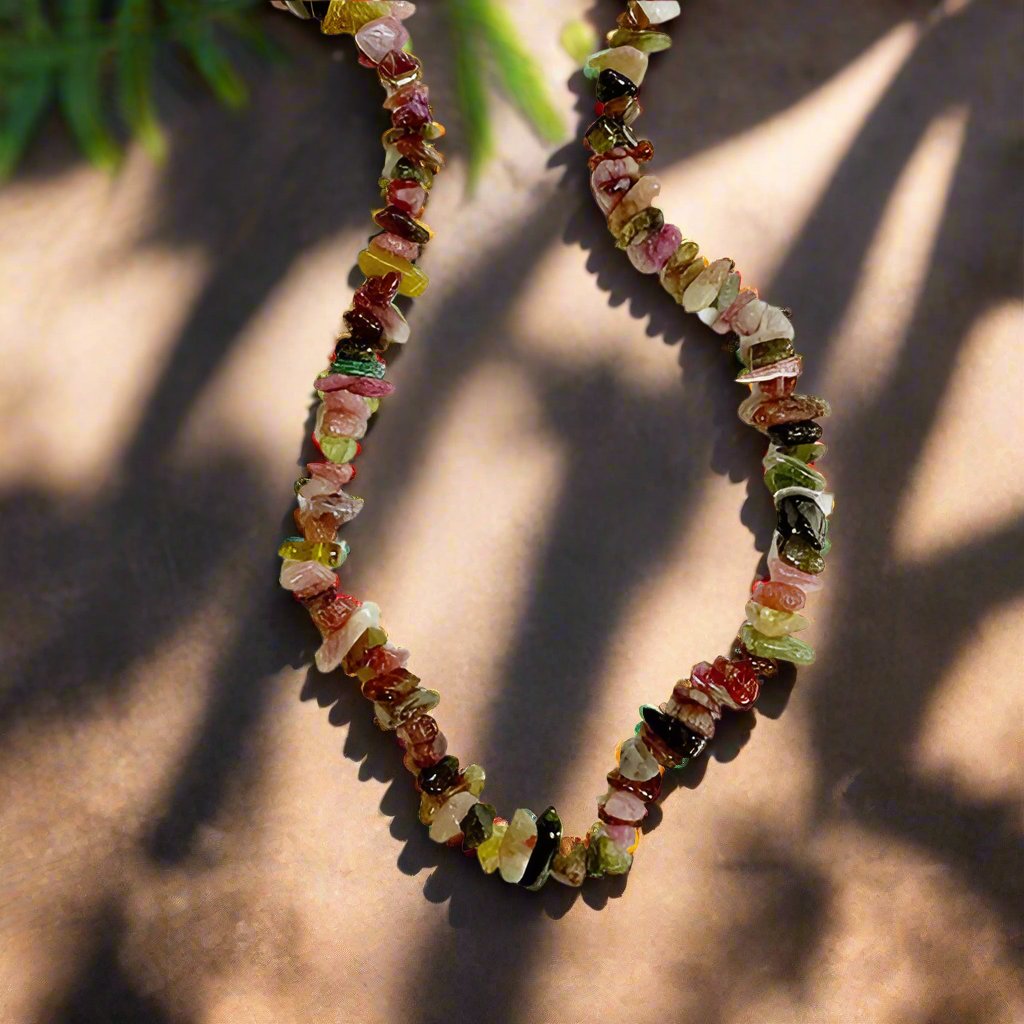 Mixed Color Tourmaline Necklaces 30-32 Inches