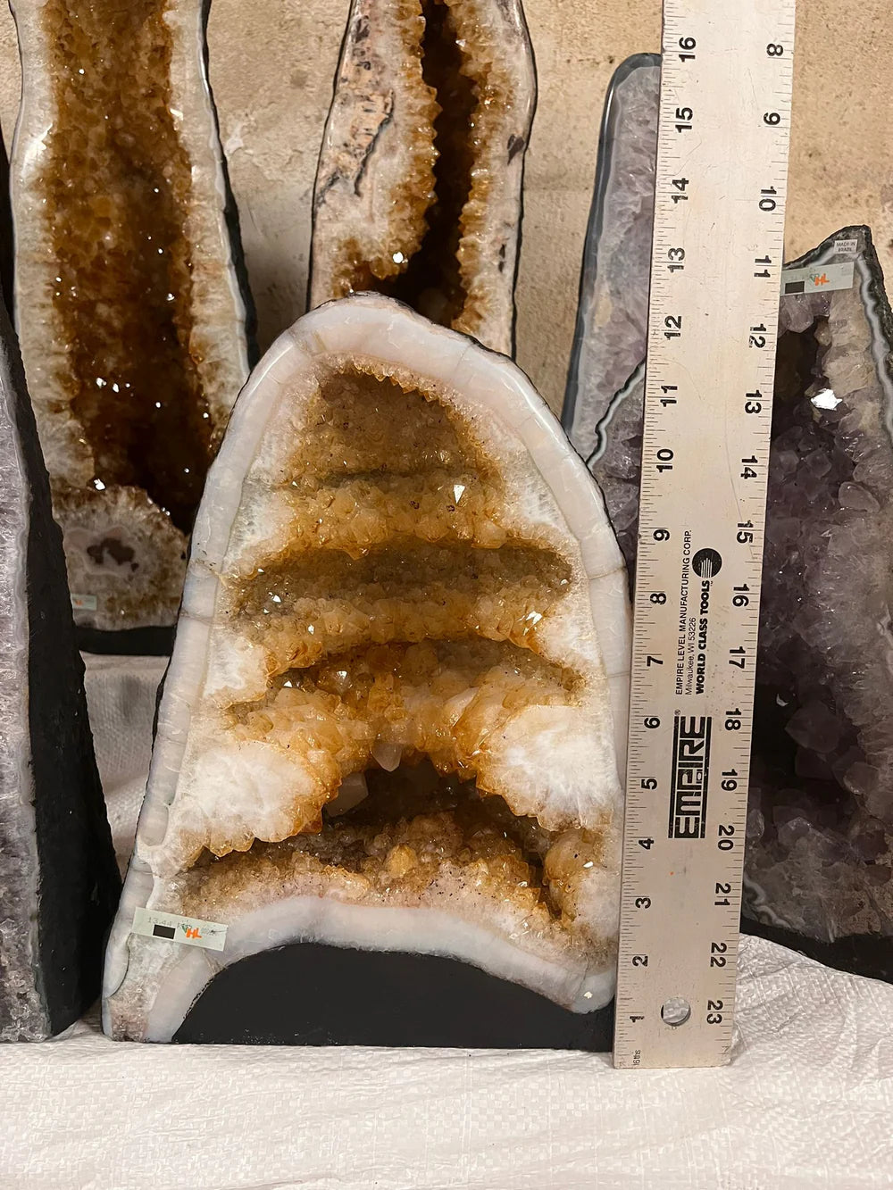 Mixed lot Amethyst and Citrine Cathedrals Lot Two