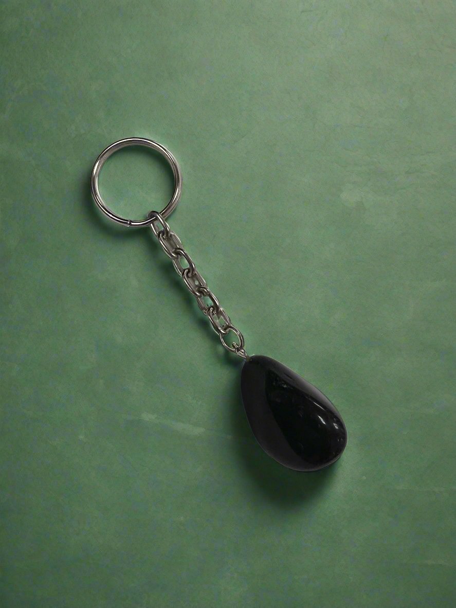 Obsidian Tumbled Polished Keychains