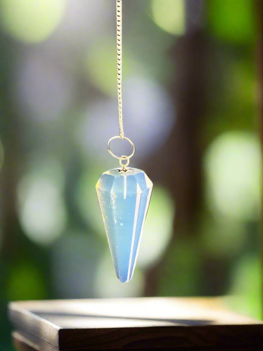 Opalite Pendulum Approx 1.25 Inch Diameter