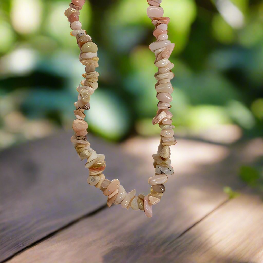 Pink Opal Necklaces 30-32 Inches