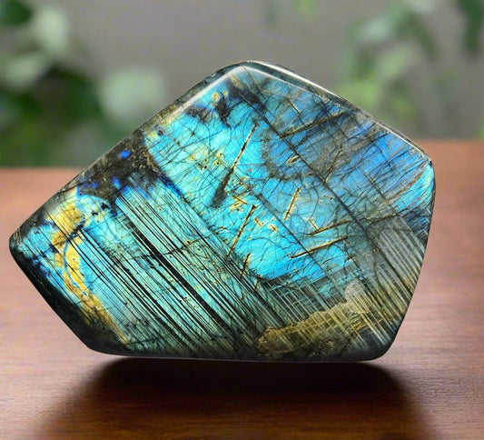 Polished Labradorite Flat Base